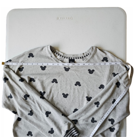 Disney Pajama Set - Gray with Black Mickey Pattern Womens - Picture 9 of 15